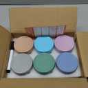 DRKIO 6 Pack Glass Baby Food Storage Containers - 4 Oz Baby Food Jars with Lids Baby Food Maker Microwave Dishwasher Freezer Safe 100% Leak Proof BPA Free Reusable