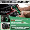 BATOCA S5 Cordless Mini Car Polisher Buffer Machine Dual Action & Rotary Mini Polishing Machine 1x 12V 2A Battery with 1inch 3inch Polishing Pads Kit for Car Motorcycle Deatiling Polish Buffing Clean
