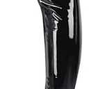 girgod Thigh High Boots for Women Sexy Pointed Toe Over The Knee Boots Cosplay Dance Party Patent Leather Chunky Heels GOGO Knee High Boots 6.5