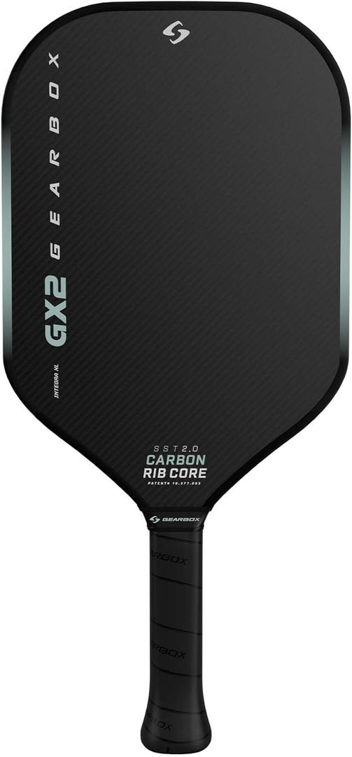 Gearbox GX2 Pickleball Paddle - Carbon Fiber Face, SST 2.0 Power Core, High Spin & Control for an Exceptional All Around Paddle