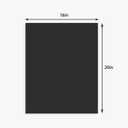 Somime 12 Pack Backing Boards Only - 16x20 Uncut Black Mats Matboards, Acid Free Backerboards, Ideal for Photos/Pictures/Prints/Frames/Arts
