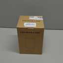 Desk Lamp LED Bulb Included, Small Bedside Table Lamp Plug-in - Classic Wood Base with Flaxen Fabric Shade, Lamps for Night Stands, Simple Nightstand Light for Bedroom, Office, Desk