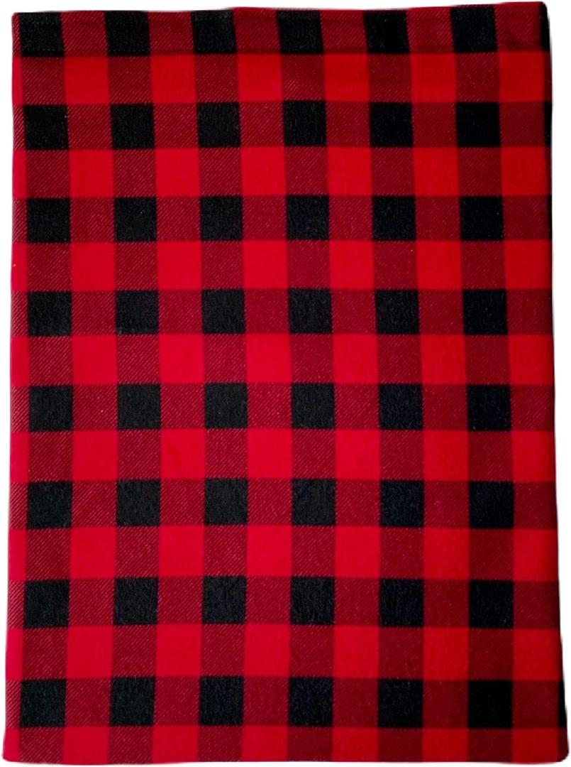 Heating Pad Replacement Cover, Fits 12 X 15 Electric Heating Pads Cotton (Red and Black)