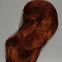 XIXIBI Ginger Wig with Bangs for Women,4x4 Realistic Scalp,Free Parting,Long Layered Wigs Realistic Synthetic Fiber Heat Resistant Natural Bangs for Daily Party Cosplay Use 26Inch