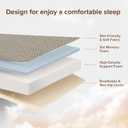 ROXGOX Memory Foam Trifold Mattress, Twin Portable Floor Bed 4 Inch, Foldable Mat with Washable Cover, Handle & Non-Slip Bottom, for RV, Travel, Camping, Yoga, 75"x38"x4", Grey