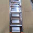 8 Step Ladder, Folding Ladder with Wide Anti-Slip Pedal, Sturdy Steel Step Stool, Convenient Handrail, Lightweight, Portable for Home, Kitchen, Garage