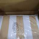 LAGRATY Outdoor Chair Cushions for Patio Furniture24" x 24" Deep Seat Cushions with Backrest for Couch Sofa Chair - Waterproof Fade-Resistant Patio Cushion (Set of 4,Khaki and White)