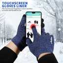 Achiou Winter Gloves, Glove for Men Women, Upgraded Touch Screen Texting Warm Running with Thermal Soft Knit Lining, Size: X-Small