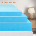 Medium 3 in. California King Gel Memory Foam Mattress Topper, Versatile Support