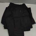 Sailwind Men's Drawstring Linen Pants Casual Summer Beach Loose Trousers. Size 34, Black 