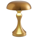 Desk Lamp Metal Table Lamp Touch Lamp Living Room Creative Mushroom Lamp USB Charging Atmosphere Bedroom Bar Lamp Desk Lamps for Home Office(A Golden,Warm Light)
