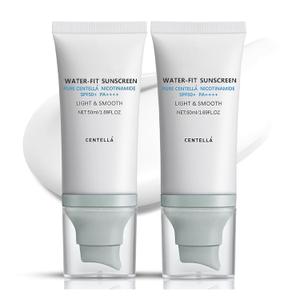 2Pcs Centella Sunscreen SPF 50, Lightweight Hyaluronic Acid Centella Asiatica Moisturizing Sunscreen, Face Sun Screen Long-Lasting Protection, Centella Madagascar Moisture Cream(1.69 fl.oz, 50ml)*2