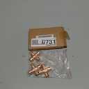 PATIKIL 1/2"(12.7mm) Copper Cross Pipe Fitting, 3 Pcs 4 Way Welding Copper End Feed Equal Pipe Connector for Plumbing Air Conditioning Refrigeration