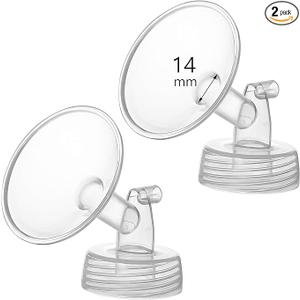 Momstouch 14mm Flange Compatible with Spectra S1 S2 9 Plus Synergy Gold Breastpump Replacement to Spectra Pump Parts and Flange; Not Original; Replaces Shield