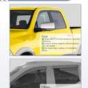 in-Channel Window Visors Rain Guards for 2009-2018 Dodge Ram 1500 Crew Cab (19-24 Classic Only)/2010-2026 Ram 2500/3500 Mega Cab, Window Vent, Side Window Deflectors,Truck Accessories-4PCS