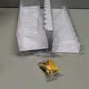 Gattlukd Nursery Book Shelves, 17 Inch Metal Floating Shelves for Wall 4 Pack, Scalloped Shelves, Wall Mounted Book Shelf for Kids Bedroom, Baby Room, Nursery Decor (White)