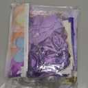 Purple Balloon Arch Kit with Foil Butterfly Balloons, Happy Birthday Backdrop & Tablecloth Decorations for Girl's Party