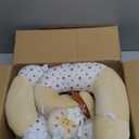 2-in-1 Tummy Time Mat and Seated Support with Sensory Toys  for Newborns and Babies  Includes Detachable Cushion for Supervised Play & Head/Neck Development (Sand)