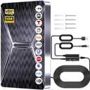 2026 Upgraded Indoor TV Antenna, 3200+ Miles Range HD Digital Antenna for Smart TV, Strongest with Amplified Signal Booster Supports 4K 8K 1080p All TVs- 38FT Coaxial Cable for Local Channels