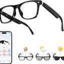 AI Translation Smart Glasses with Chat GPT for Men and Women, Bluetooth Sunglasses with Translator 164 Languages and Color-Change Lens, Music Playback & Hands-Free Calls, UV & Blue Light Protection