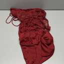 Women's Sexy Lace Maxi Dress High Split Spaghetti Strap Backless Wedding Guest Cocktail Formal Dresses, S