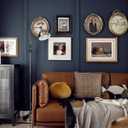 Safiyya 393"x17.7" Dark Blue Peel and Stick Wallpaper Contact Paper Solid Color Self Adhesive Removable Wallpaper Waterproof Contact Paper for Wall Vinyl Roll