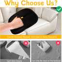 Pet Hair Removal Glove for Cats & Dogs, 3Pcs Upgraded Electrostatic Pet Hair Remover, Reusable Hair Remover Glove for Couch, Furniture, Carpet, Curtain