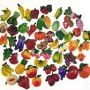 Random 12Pcs Creative 3D Resin Fruit Vegetables Fridge Magnets Funny Cute Decoration Refrigerator Magnet Accessories Office School whiteboard Magnet (Random 12 Styles (Vegetables and Fruits))