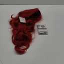 Baruisi Long Curly Wavy Red Wigs for Women Side Part Natural Looking Cosplay Synthetic Fiber Wig Heat Resistant Replacement Hair