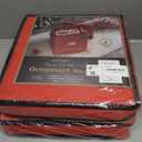 2 x Zober Christmas Ornament Storage Box - Stores 64 Ornaments - Non-Woven, Tear- Proof Christmas Ornament Storage Containers - 3 Inch Cube Compartments - Red