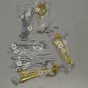 6 Set Tiered Tray Hardware for Cake Stand Mold Crown 3 Tier Cake Stand Fittings Hardware Holder for Wedding and Party Making Resin Cupcake Dessert Platter Serving Stand (Gold & Silver, M)