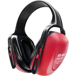 SNR 29dB Noise Reduction Earmuffs,Sound Proof Ear Protection,For Construction and Loud Workplace,Red