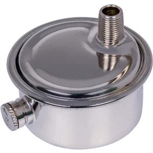 MIDLINE VALVE 1/8 Inch Air Vent No. D, 1/8" Angled Steam Air Vent, Radiator Air Valve, Chrome Plated