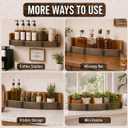 Liquor Bottle Display Shelf – Whiskey, Wine & Bourbon Bar Shelf, Set of 2