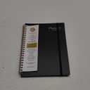 Academic Planner 2025-2026 (7.4'' x 9.6''), 18 Months Calendar from Jan 2025-Jun 2026, Monthly Tabs & Pocket, Perfect for School & Work, 120GSM Thick Paper, Black