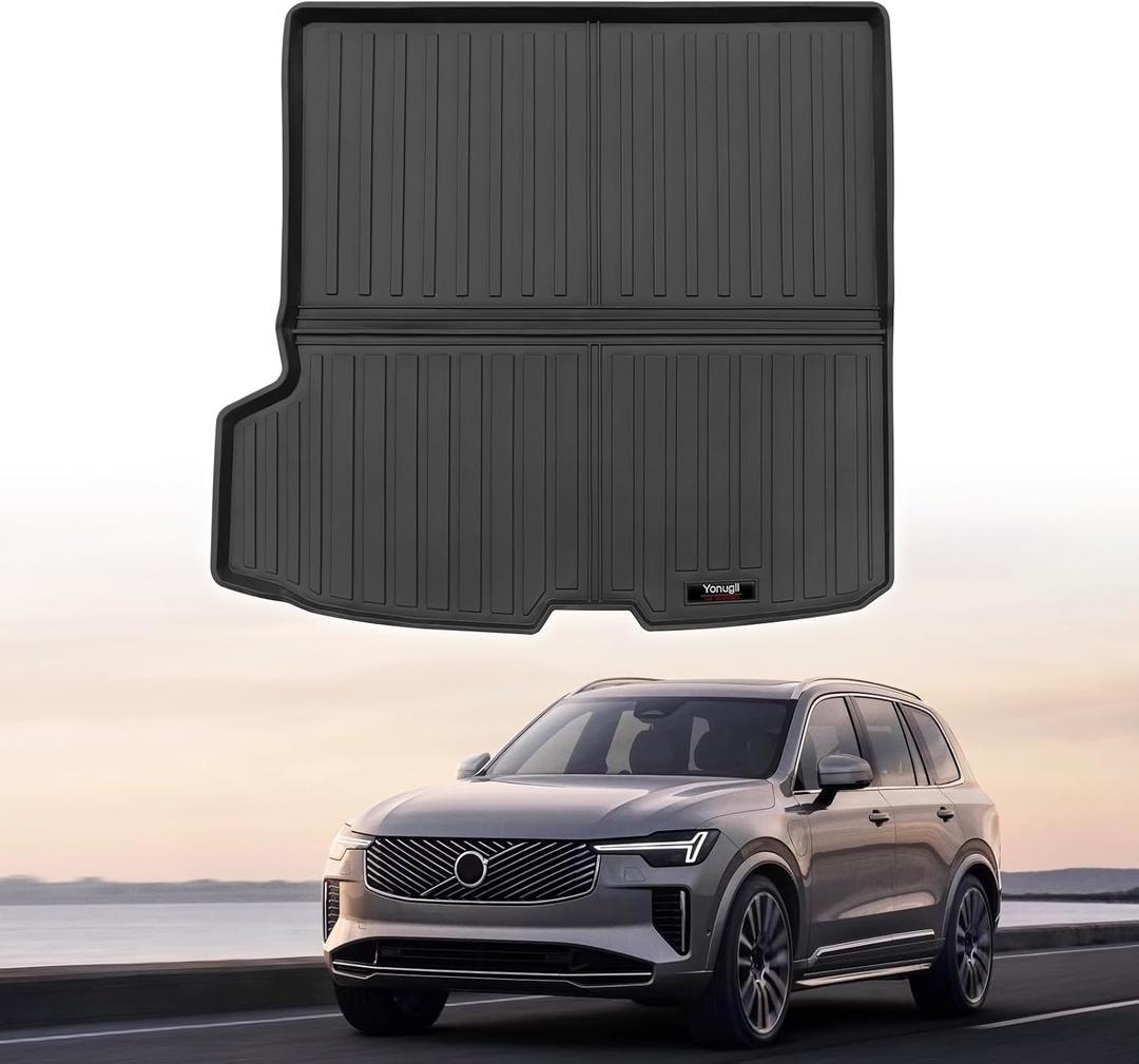 Custom for 2016-2026 Volvo XC90 Cargo Mats Trunk Liner Behind 2nd Row All Weather TPE Protection Mat Accessories (for 2016-2026 Volvo XC90)