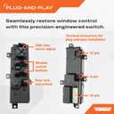 Dorman 901-472 Front Driver Side Power Window Switch Compatible with Select Jeep Models