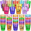 Janmercy 39 Pieces Shot Glass on Beaded Necklace Plastic Shot Glass Necklaces Beads Necklace Cups Naughty Favors for Adults and Teens Party Supplies, 13 Assorted Styles