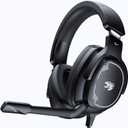 Gaming Headset for PC/PS4/PS5/Xbox One/Switch, Stereo Surround Sound Gaming Headphones with Noise Canceling Flexible Mic, Computer Headset with 3.5mm Jack(Black)