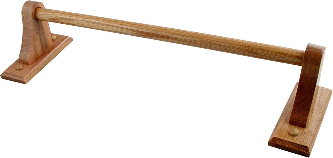 LDR Industries 165 9860 Rustic Oak Towel Bar, 18 Inch