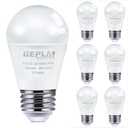 GEPLAD 6-Pack A15 Dimmable LED Light Bulbs, 5000K Daylight White, 800 Lumens, E26 Base, G45 Shape - Perfect for Refrigerator, Pendant Lights & Home Appliances, Energy Saving (60W Equivalent)