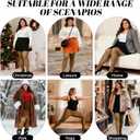 Plus Size Fleece Lined Tights, Women Thick Thermal Legging Winter Fake Translucent High Waisted Pantyhose (Brown)
