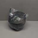 10 inch Hanging Planters for Indoor Outdoor Plants, 2 Pack Hanging Flower Pots with Drainage Holes and Chain for Garden Porch, Round Plastic Hanging Baskets for House Plants, Black