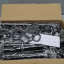 SUNALLY Room Divider No Drilling Curtain Rod Wall Divider for Room Separation, 4-10ft(H) 28-114inch(W) Adjustable, Heavy Duty Partition Space Separator Freestanding Tension Curtain Stand, Black