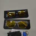 livho High Tech Blue Light Glasses - Advanced 99% Blue Light Blocking Computer Glasses - Anti Eyestrain & UV Glare Protection (*B1 Light Black+clear)