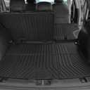 Cargo Mat for 2017-2026 Jeep Compass Accessories(New Body Style 2nd Generation),Full Coverage All Weather TPE Protector Cargo Mat with Backrest Mat Trunk Mat Cargo Liner for Jeep Compass Accessories