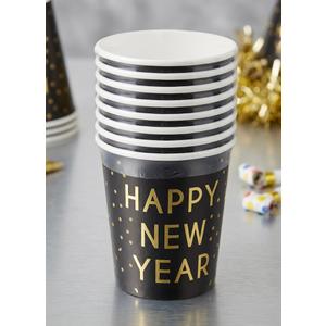 4 x Paper shot glasses Happy New Year