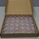 24 Pieces Mini Plastic Beer Mugs 1 Ounce Mini Mug Shot Glasses with Handles Clear Reusable Tasting Glasses for Drinking Festival Party Barbecue Wedding