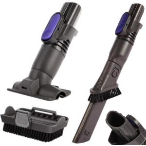 Upgraded Removable two-in-one Tool Brush for D-Shaped Vacuum Replacement Parts Compatible with Shark Pet Cordless Stick IX141 IZ462H IZ483H IZ363HT IZ361H IZ163H IZ362H Crevice Tool Brush Attachments