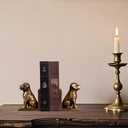 Book Ends for Shelves to Hold Books Heavy Duty,Decorative Bookend for Bookshelf Dcor,Cute Animal Dog Book Stopper Labrador Retriever Statues for Home, Office Desk Decoration,1pair